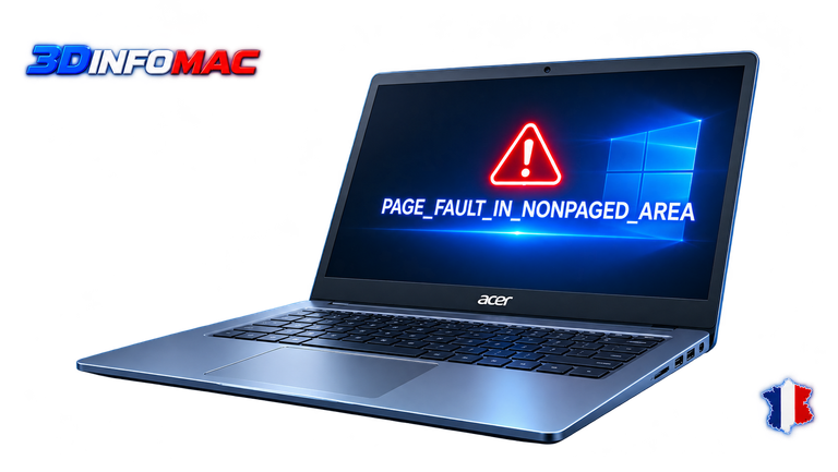 PAGE_FAULT_IN_NONPAGED_AREA Problème de mémoire, fichiers système
