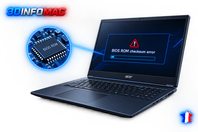 Erreur BIOS et puce ROM Acer