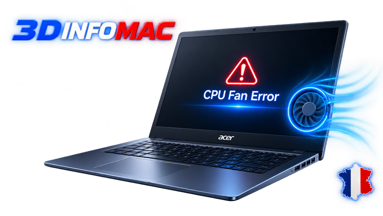 CPU Fan Error Ventilateur du processeur non détecté vitesse anormale