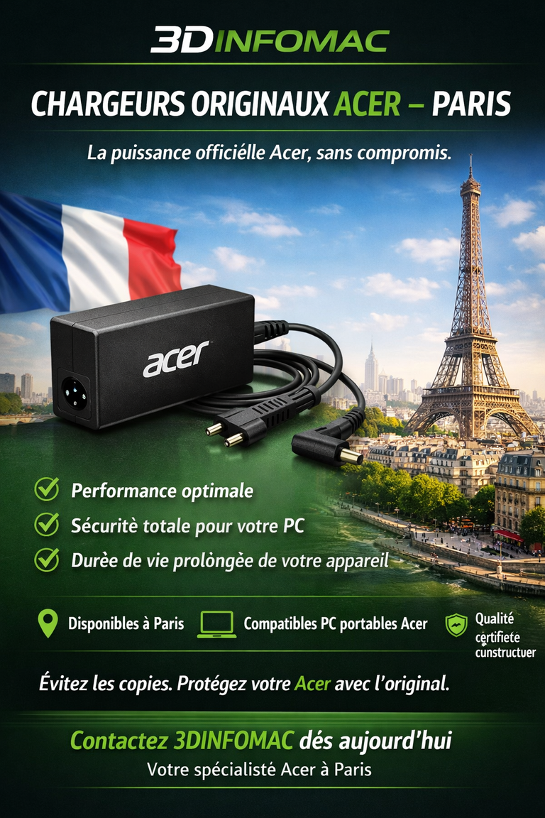 chargeurs orignaux acer à paris