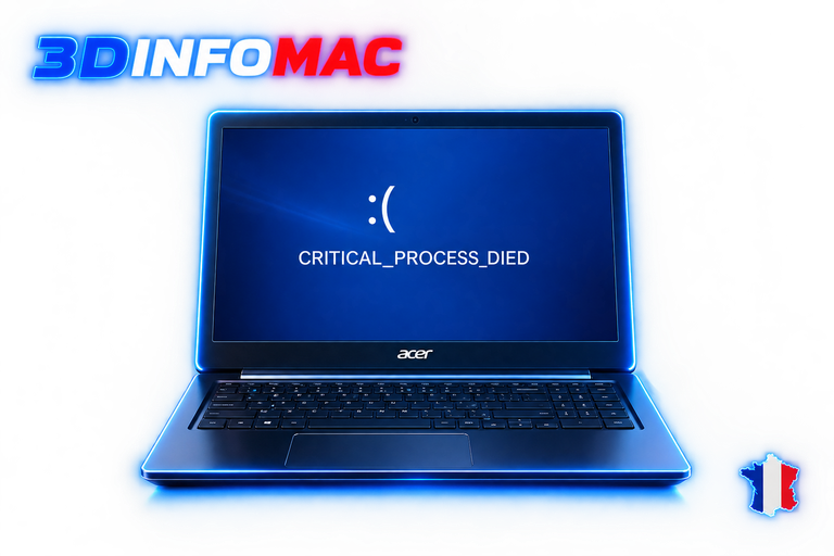 CRITICAL_PROCESS_DIED Un processus système critique s’est arrêté