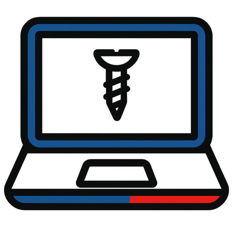 Retirer une vis bloquée dans un PC portable acer